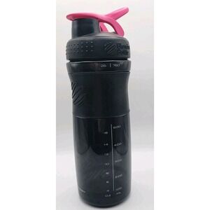 Blender Bottle Sportmixer Protein Shaker‎ Bottle Black Pink 760ml/26oz